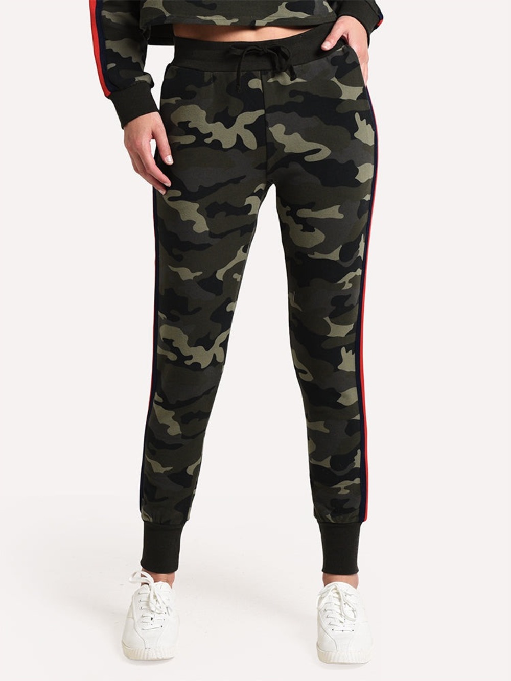 BB Dakota Women’s Leg Room Camo Side-Stripe Joggers Size X-Small - Picture 2 of 14